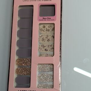 Dashing Diva Nail Strips Taupe And Gold